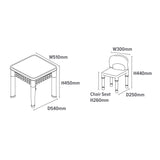 Childrens Montessori 5-in-1 Table & 2 Chairs Set | Sand & Water Pit | Lego  | Dry Wipe Top