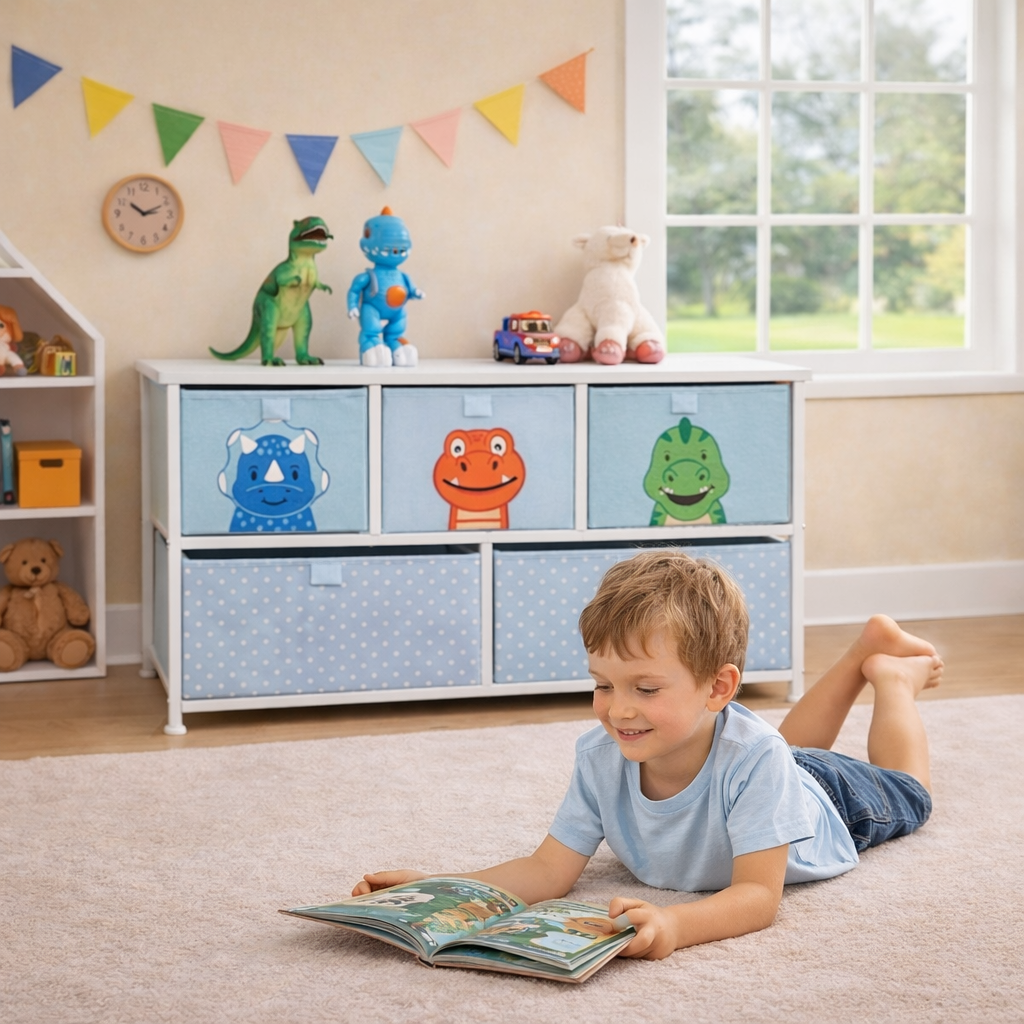 チェスト　子供用　モンテッソーリ モンテッソーリおもちゃ収納ユニット | キッズトイボックス | 恐竜