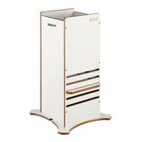 UK-designed enclosed toddler tower in white finish