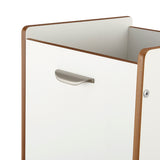 UK-designed enclosed toddler tower in white with high quality finishing