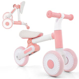 Kids Three Wheel Push Along Training Bike | Adjustable Seat Height 