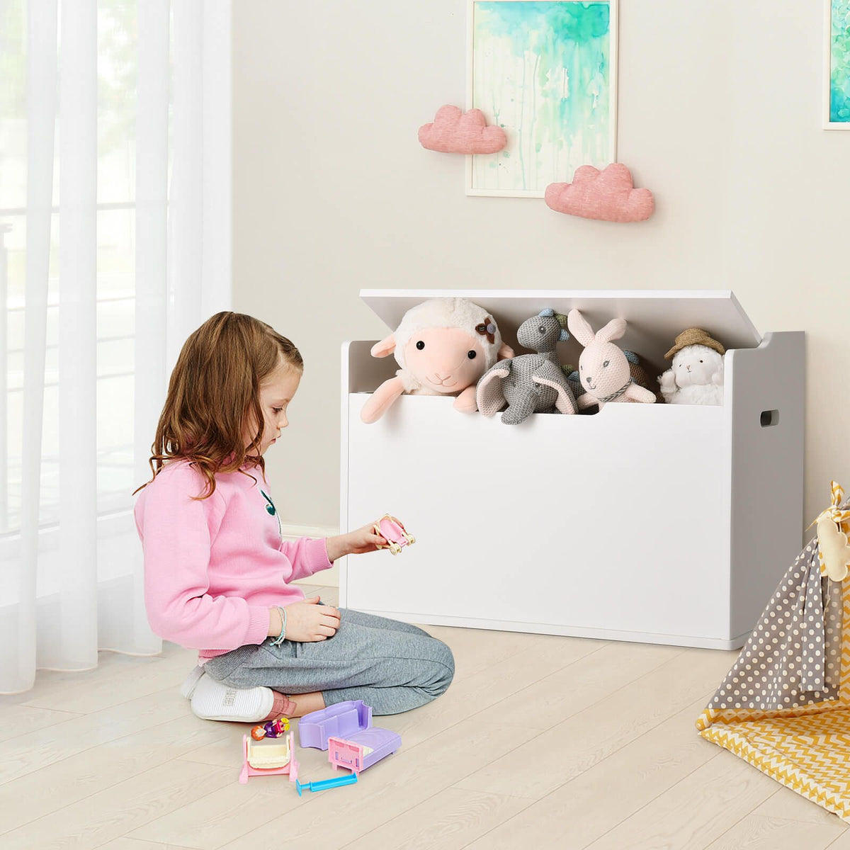 Baby girl toy chest deals