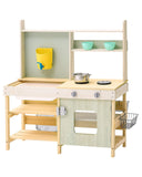 Montessori Mud Kitchen | Toy Kitchen Set | Working Tap & Sink | Water Butt | Storage & Accessories
