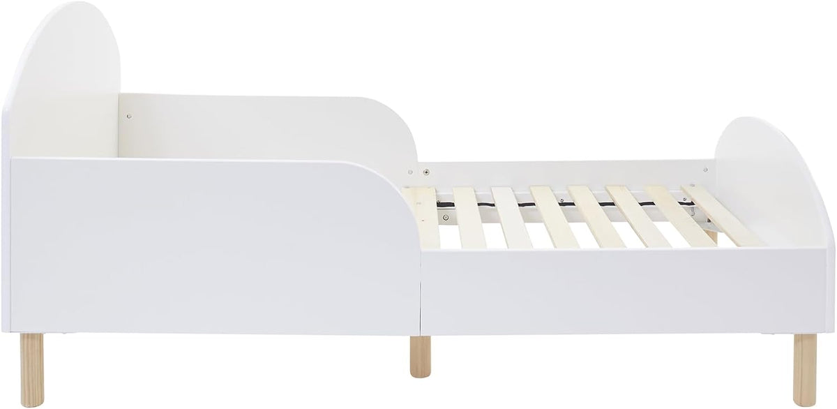 White Toddler Wooden Bed Childrens Bed Kids Single Bed www