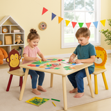 Kids jungle theme table and chairs set for playroom UK