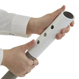 Height Adjustable Montessori Scandi-Design Kids Table and Chair | White & Grey | 2-8 Years