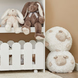 Large Montessori Eco-Wooden Dolls House Bookcase | Portable Toy Storage in White | 1.14m High