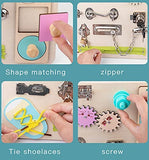 This busy board for tots from 12 months promotes colour and shape recognition as well as dexterity and hand to eye co-ordination