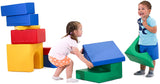 10 large pieces in different shapes for building endless configurations make up this fabulous soft foam play set