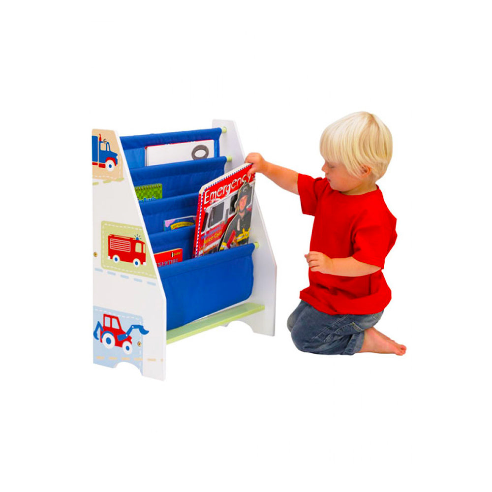 Sling bookcase hot sale with storage