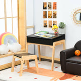 This contemporary childrens desk com homework desk with stool would look great anywhere in your home