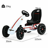 Kids Pedal Go Kart | With Adjustable Seat and Backrest