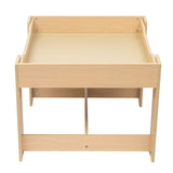 Remove the table top and you have storage underneath on this kids table and chairs set