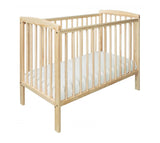 Eco-Conscious Kozie Cot | Space Saving Baby Cot | With Foam Mattress Option | Solid Pine