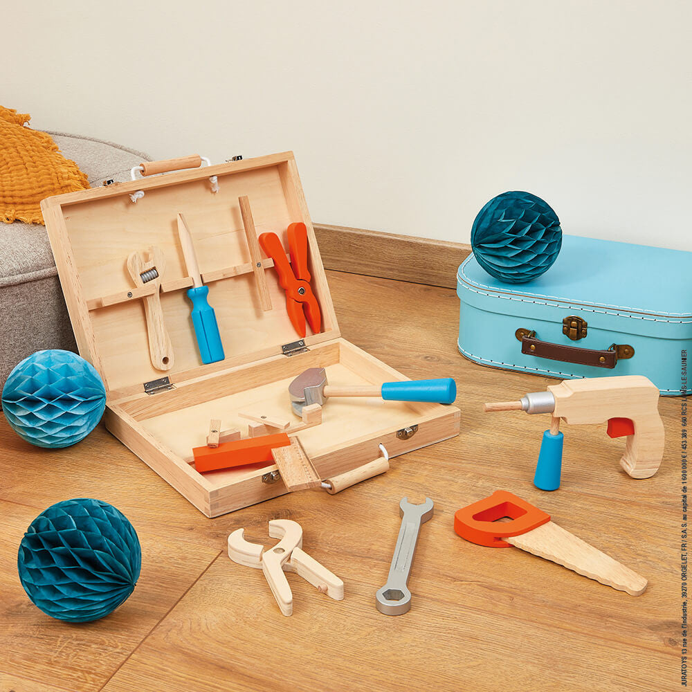 Wooden Tool Toy Toolbox For Toddler Montessori Tool Kit With Tool