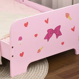 Being low to the ground, this children’s bed takes the child's height into account.