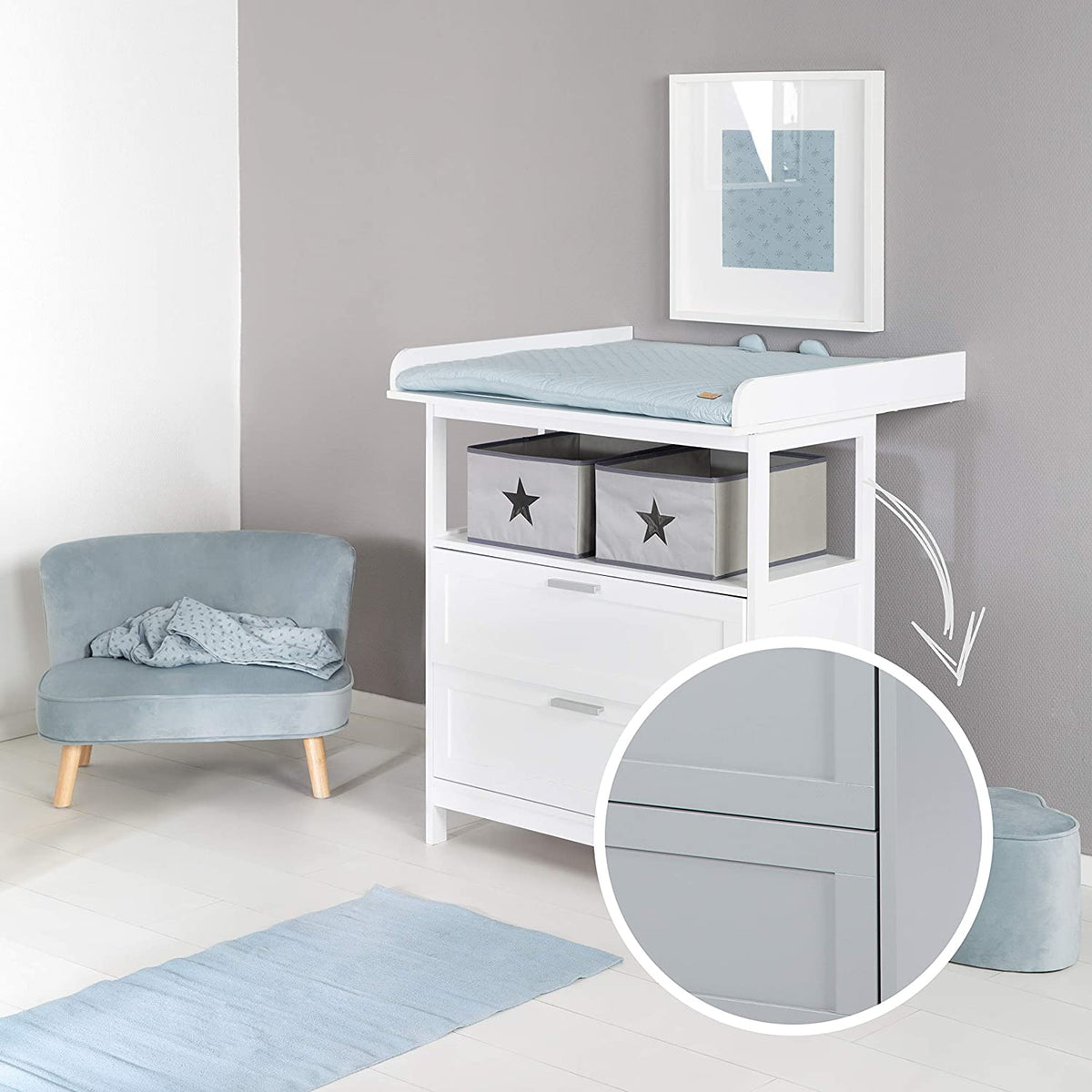 Grey changing unit sale
