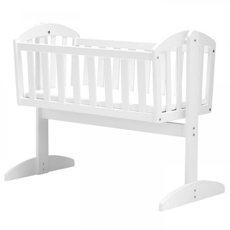 East Coast Vienna Newborn Swinging Eco Conscious Wood Crib Crisp