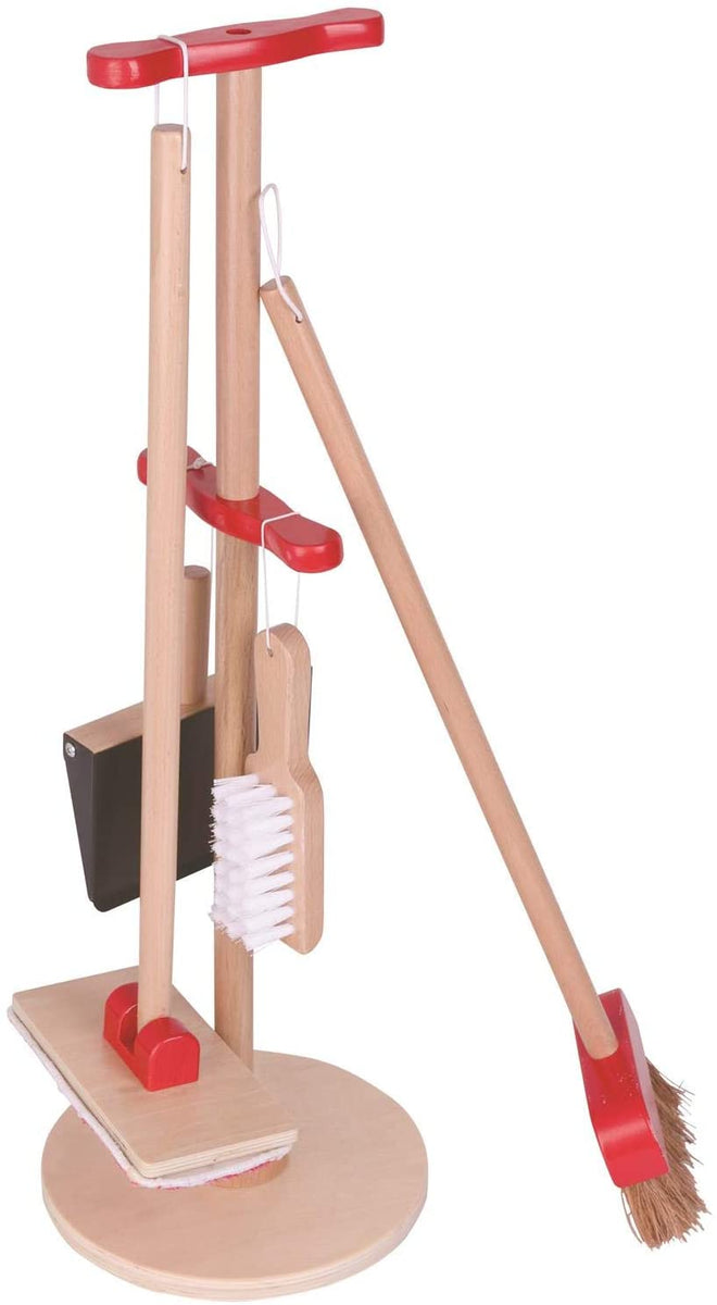 Chariot de nettoyage Montessori 11 pièces en bois pour enfants