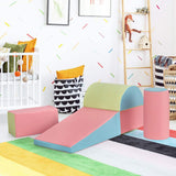 Indoor Soft Play Equipment | Montessori 5 Piece Foam Play Set | Soft Play Slide | 9m -3 years
