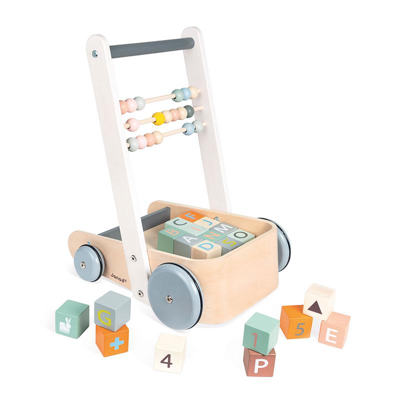 Entertainers Walkers Sweet Cocoon Cart with ABC blocks