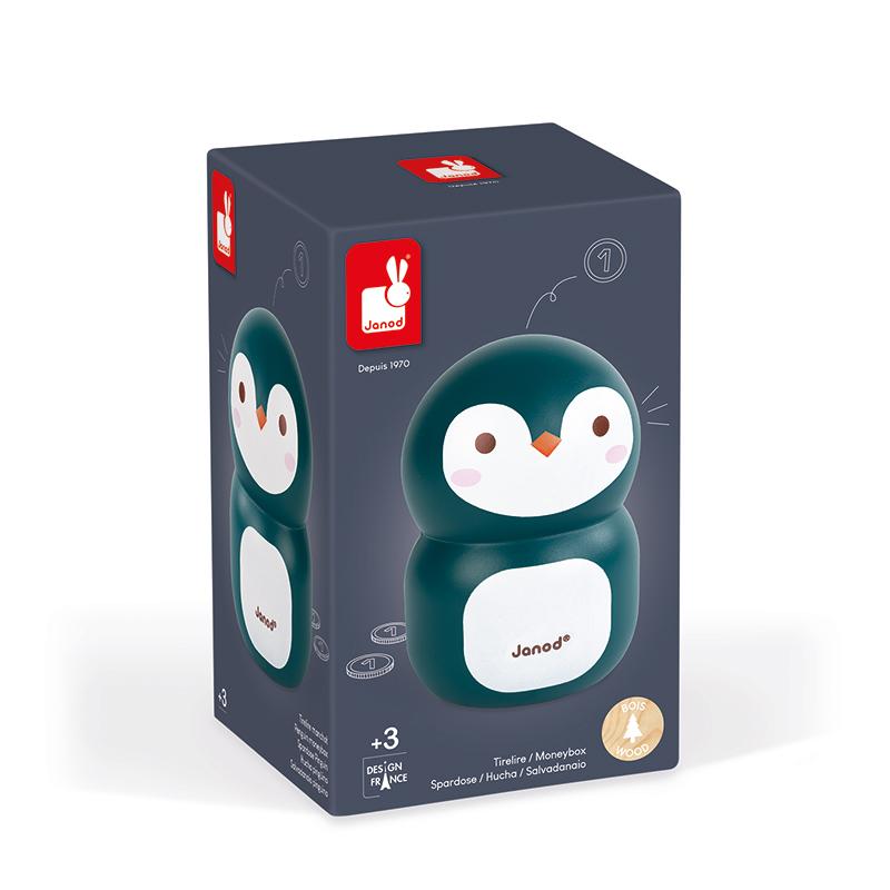 Geschenke für Baby | Pinguin Spardose | Geschenke mit der Marke  „Kindergarten“.