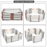 Large playpen which can be made into a number of shapes and sizes