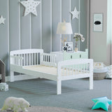Constructed low to ensure your kids can climb in and out effortlessly Little Helpers toddler bed comes with side rail