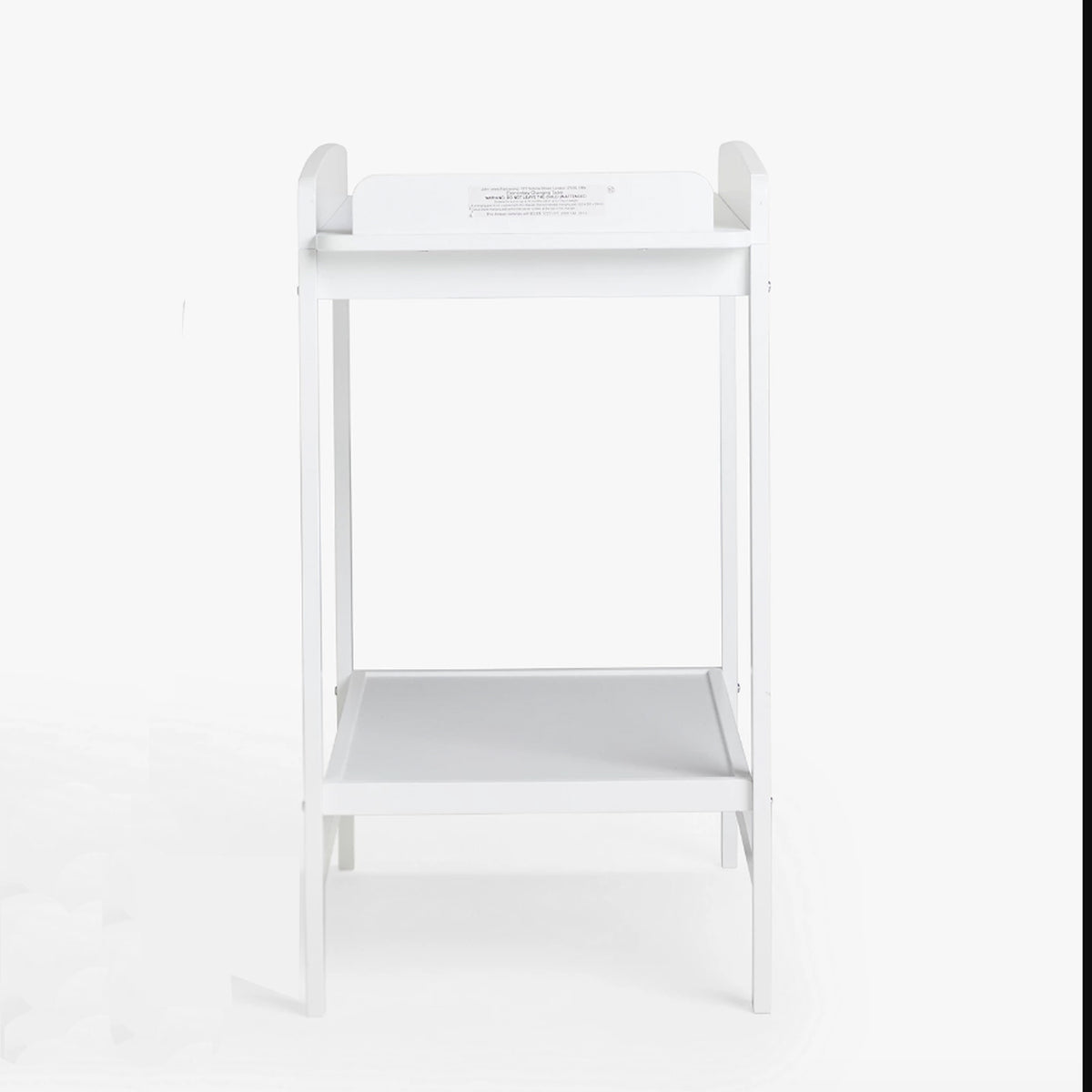 Eco Conscious Solid Pine 2 Tier Open Baby Changing Unit for Baby s Nursery White