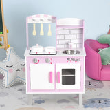 This montessori inspired kitchen set is perfect for your little ones who like to pretend play game