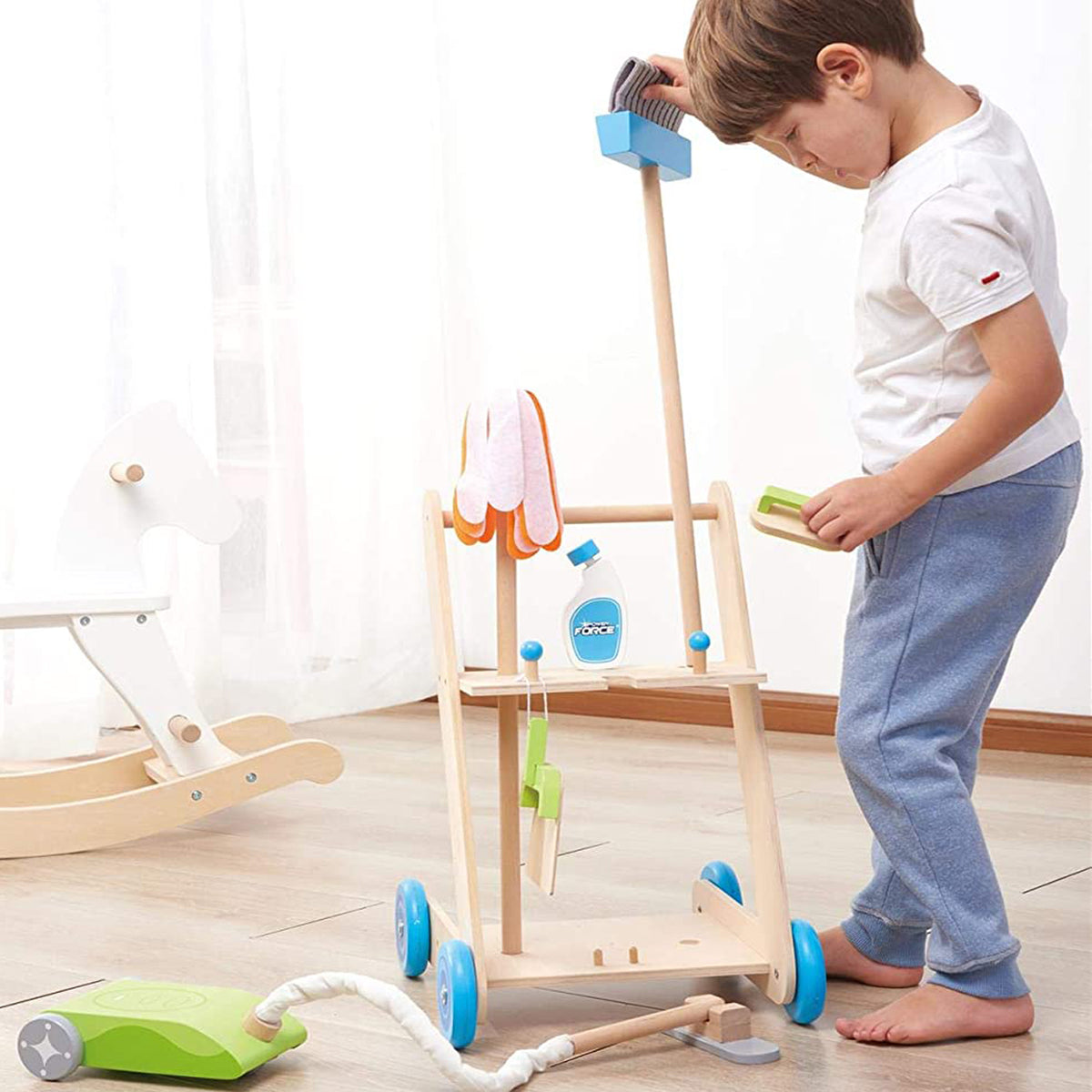 Joray – ensemble de nettoyage de Jouets en bois Kinder , Montessori,  tout-petit