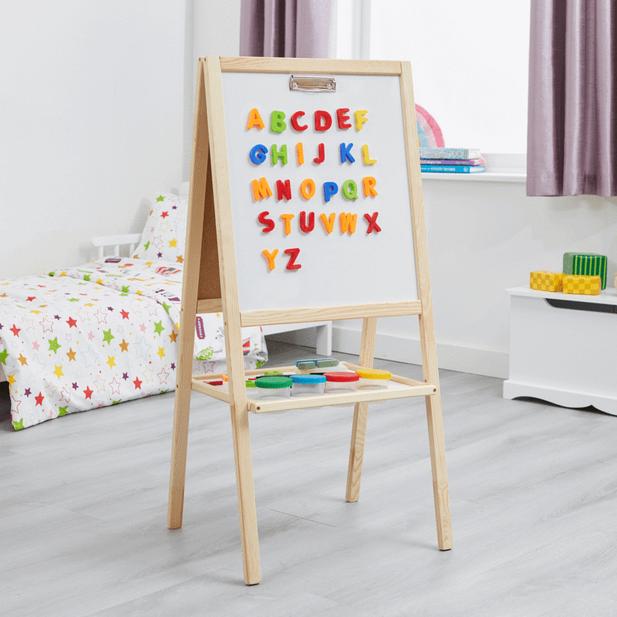 Childrens Folding Easel Easel Chalkboard Easel Blackboard 95cm