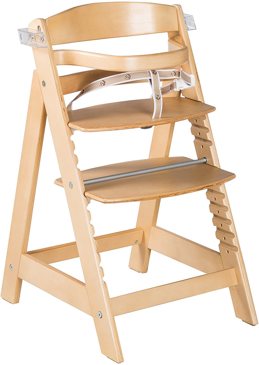 Grow-with-me Adjustable Eco Wooden High Chair with Quick Release Tray  Option Natural 6m 10 years