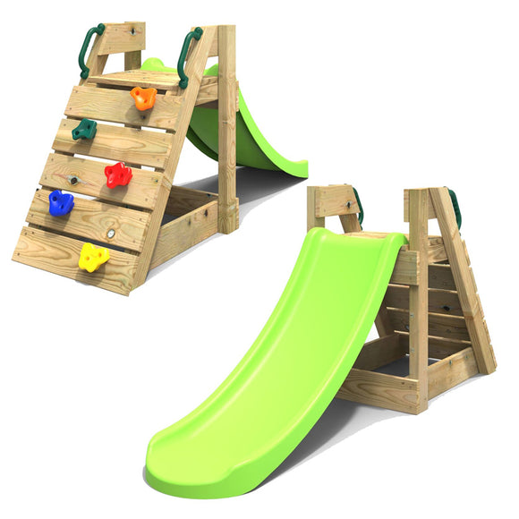 Regardless of the weather, we have a range of indoor and outdoor swing and slide sets to amuse