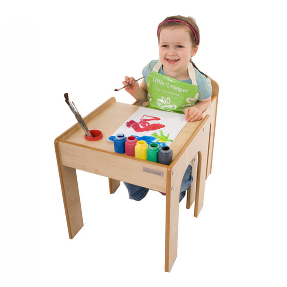 Here at Little Helper we have a large range of children's table and chair sets from lightweight  plastic sets to wooden sets.