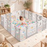 Extra Large Modular Baby Playpen – XL & XXL Foldable Play Yard with Activity Door