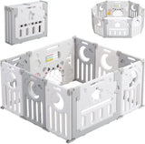 Adjustable HDPE baby and toddler playpen with access gate
