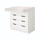 Space-saving baby changer and chest of drawers