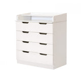 Space-saving baby changer and chest of drawers