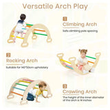 Triangle, ramp, and arch stacked for compact storage