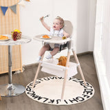 Rozkładane krzesełko do karmienia dziecka 4 w 1 | Fotel bujany | Niskie krzesło | Szary | 6m do 6 lat