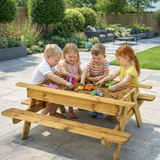 2 in 1 children’s garden picnic table and sandbox