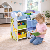 Children’s book shelf with storage baskets UK