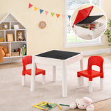 kids montessori table and chairs with storage