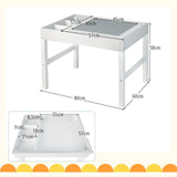 3-in-1 Wooden Kids Activity Table cum childrens desk cum Lego table with storage