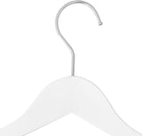  White  Coat Hangers For Baby And Toddler Clothes 360 Swivel Hook Wooden Coat Hangers With Clips For Kids Clothes Anti Slip
