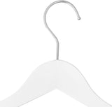  White  Coat Hangers For Baby And Toddler Clothes 360 Swivel Hook Wooden Coat Hangers With Clips For Kids Clothes Anti Slip