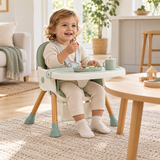 2 year old sat in the low chair feature of this multi purpose high chair