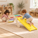 Little Helper 4-in-1 wooden Pikler climbing arch with reversible ramp and mattress