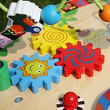 Little helpers montessori busy board table | 7 aktivitäten